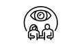 conjugal supervision line icon animation