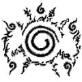 Conjugate Nine-tailed fox in Cartoon Naruto pattern