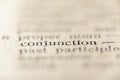 Conjunction word printed