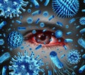 Conjunctivitis Eye Infection Royalty Free Stock Photo