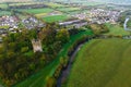 Conna Castle in county Cork, Ireland, is a ruined five storey square tower house about 85 feet tall built in 1550 Royalty Free Stock Photo