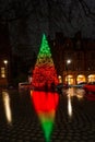 The Connaught hotel`s Christmas tree on Mount Street in Mayfair, London