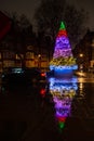 The Connaught hotel`s Christmas tree on Mount Street in Mayfair, London