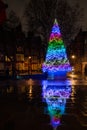 The Connaught hotel`s Christmas tree on Mount Street in Mayfair, London