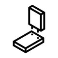 connect board assembly furniture line icon vector illustration