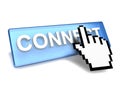 Connect button Royalty Free Stock Photo