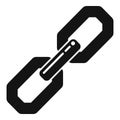 Connect chain icon simple vector. Web link Royalty Free Stock Photo