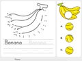 Connect dots of banana and find missing photo