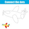 Connect the dots children educational game