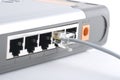 Connect in ethernet switch Royalty Free Stock Photo