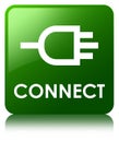 Connect green square button