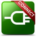 Connect green square button