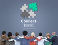 Connect Interaction Team Teamwork Concept Royalty Free Stock Photo