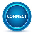 Connect Eyeball Blue Round Button Royalty Free Stock Photo