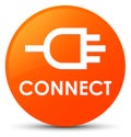 Connect orange round button