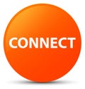 Connect orange round button