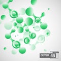 Connect network line. Vector node background. Abstract technology data concept.