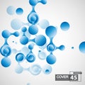 Connect network line. Vector node background. Abstract technology data concept.