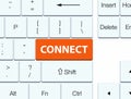 Connect orange keyboard button