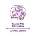 Connect with policymakers concept icon Royalty Free Stock Photo