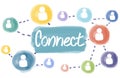 Connect Social Networking Interconnection Communication Concept