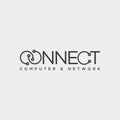 connect text logo template vector illustration icon element