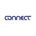 Connect text Logotype icon vector