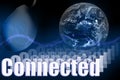 Connected 3D Globe Mouse Royalty Free Stock Photo