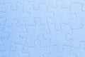 Connected blank jigsaw puzzle pieces as background Royalty Free Stock Photo