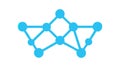 Connected Blue Network Nodes, Representing Digital Linkage and AI, vector design Generative AI Royalty Free Stock Photo