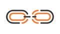 Connected Chain Links Hyperlink Icon for URL Connection Web, vector design Generative AI Royalty Free Stock Photo