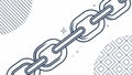Connected Chain Links Seamless Pattern, vector design Generative AI Royalty Free Stock Photo