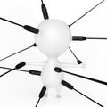 Connected Character Royalty Free Stock Photo