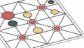 Connected Dots Network Pattern, Abstract Data Graph, vector design Generative AI Royalty Free Stock Photo