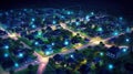 Connected Horizons: Illuminating the Digital Community at Night