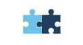 Connected Jigsaw Puzzle Pieces Teamwork, Solution, Partnership Royalty Free Stock Photo