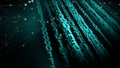 Abstract backdrop of connected lines in binary code exploring intersections of machine learning, cyber security, and artificial Royalty Free Stock Photo