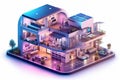 Connected Living: A Modern Smart Home System Royalty Free Stock Photo