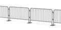 Connected metal barrier