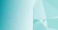 Connected mint green transparent triangle shapes Royalty Free Stock Photo