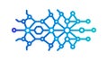 Connected Network Dots Technology Vector Icon, Data, AI, vector design Generative AI Royalty Free Stock Photo
