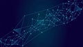 Digital Connectivity Background with Nodes and Lines Vector Illustration Royalty Free Stock Photo