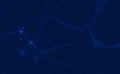Connected polygons plexus vector background, digital data visualization. vector illustration