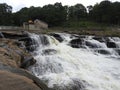 Connecticut Great Falls and Hydroelectric Dam Royalty Free Stock Photo