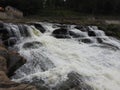 Connecticut Great Falls and Hydroelectric Dam Royalty Free Stock Photo