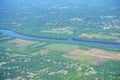 Connecticut river and farm Royalty Free Stock Photo