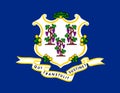 Connecticut vector flag. Vector illustration. United States of A