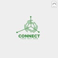 connecting communication logo template vector illustration icon element Royalty Free Stock Photo