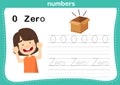 Connecting dot and printable numbers exercise for preschool and kindergarten kids Royalty Free Stock Photo