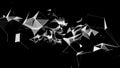 Connecting dots and lines in triangle structure. Futuristic abstract compositions. Technology abstract vector background Royalty Free Stock Photo